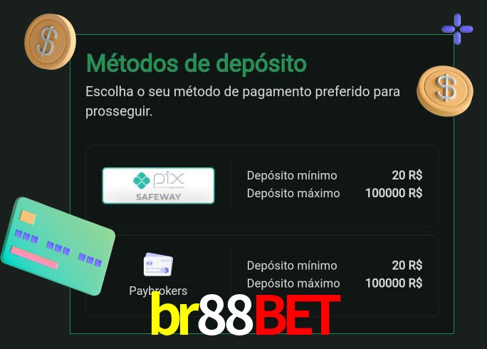 O cassino br88bet oferece uma grande variedade de métodos de pagamento